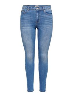 Tejano 5 bolsillos elástico desgastado Only Medium Blue