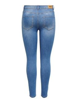 Tejano 5 bolsillos elástico desgastado Only Medium Blue