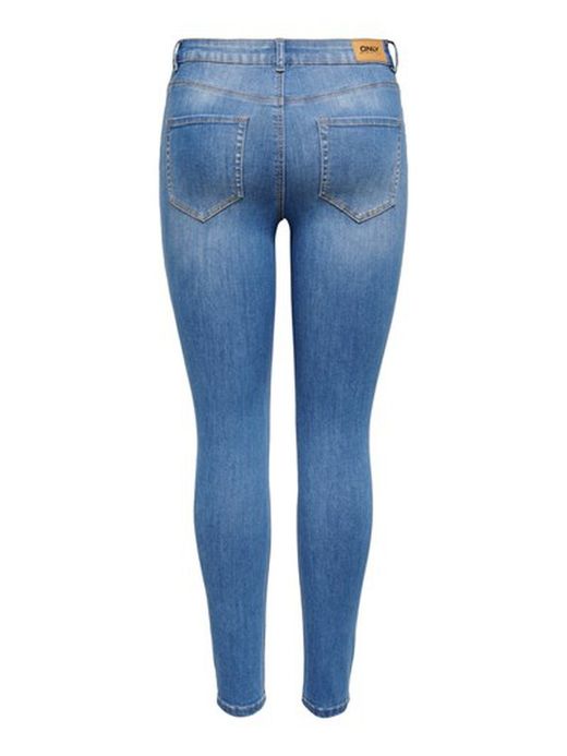 Tejano 5 bolsillos elástico desgastado Only Medium Blue