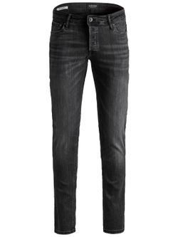 Jean en denim usé à 5 poches Jack & Jones Black Denim