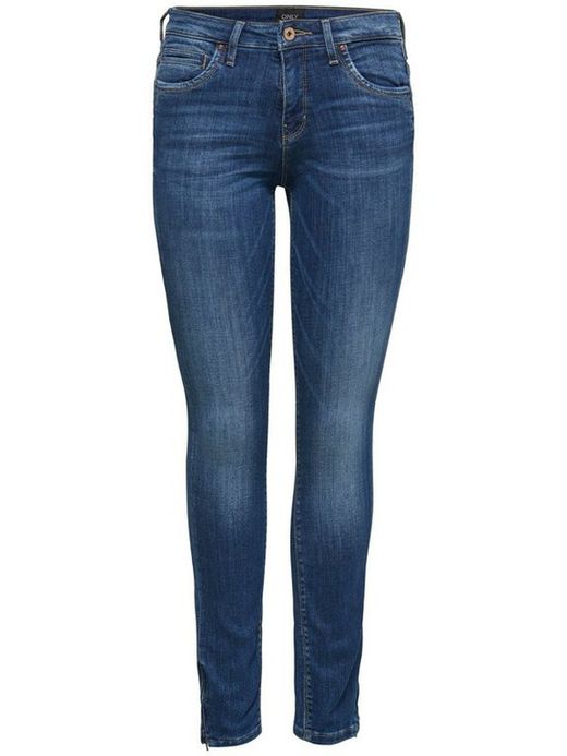 Tejano 5 bolsillos elástico desgastado Only Medium Blue