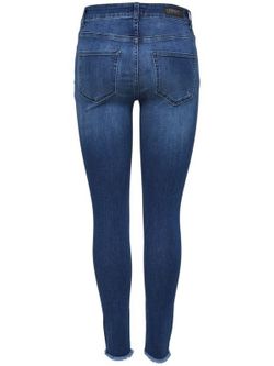 Tejano 5 bolsillos elástico desgastado Only Medium Blue