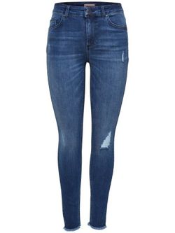 Worn 5-pocket stretch denim Only Medium Blue