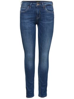 Tejano 5 bolsillos elástico desgastado Only Medium Blue