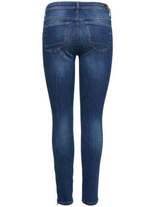 Tejano 5 bolsillos elástico desgastado Only Medium Blue