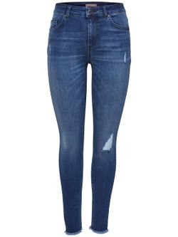 Worn 5-pocket stretch denim Only Medium Blue