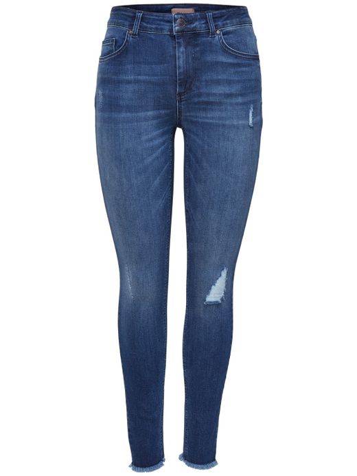 Worn 5-pocket stretch denim Only Medium Blue