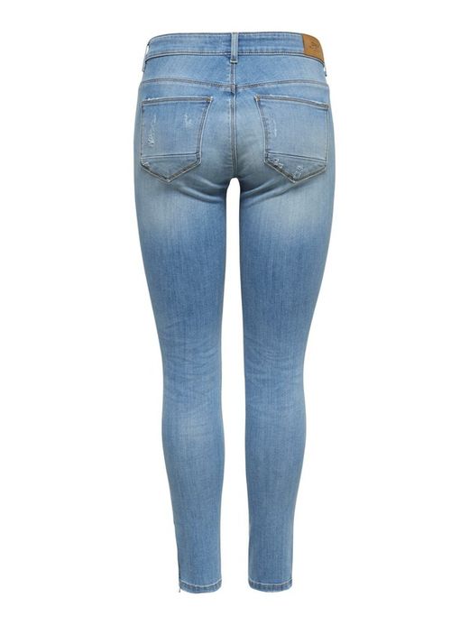 Denim elastic 5 pockets ripped Only Light Blue Den