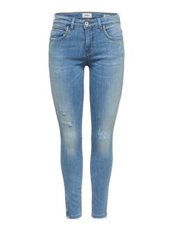 Élastique denim 5 poches déchirées Only Light Blue Den