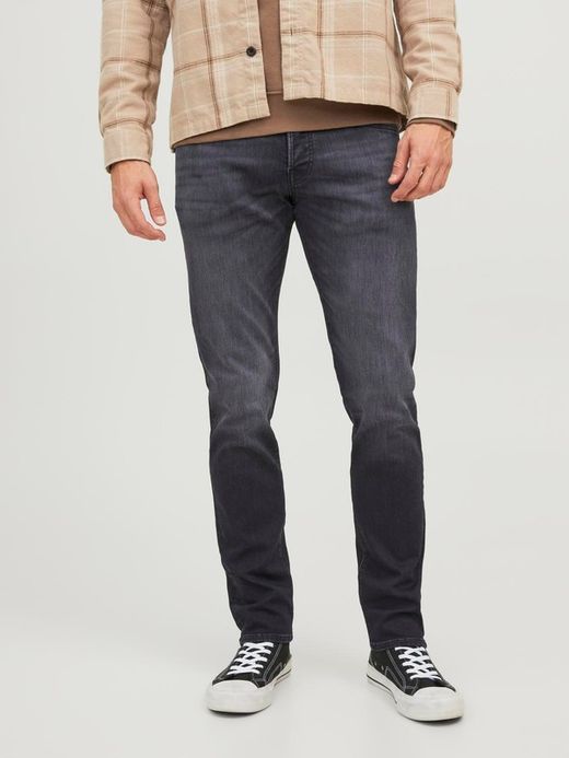 Tejano 5 bolsillos elástico Jack & Jones Black Denim