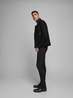 Jeans 5 tasche neri elasticizzati Jack & Jones Black Denim