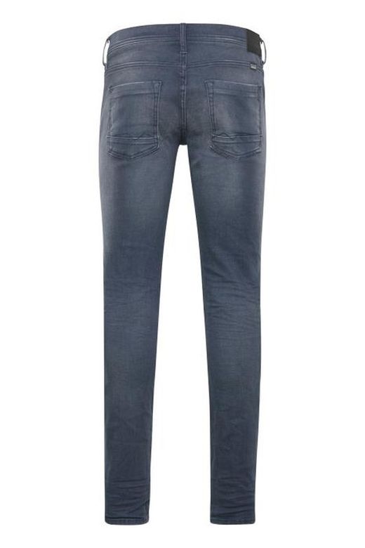 Blue Denim Darkblue Distressed 5 Pocket Dark Distressed Jeans