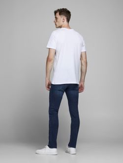 Tejano 5 bolsillos elástico oscuro Jack & Jones Blue Denim