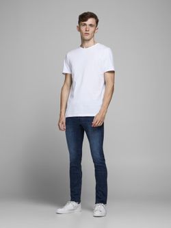 Tejano 5 bolsillos elástico oscuro Jack & Jones Blue Denim