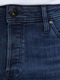 Tejano 5 bolsillos elástico oscuro Jack & Jones Blue Denim