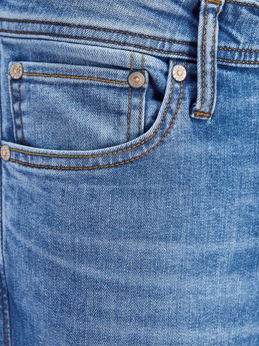 Jack & Jones Blue Denim jeans skinny de 5 bolsos