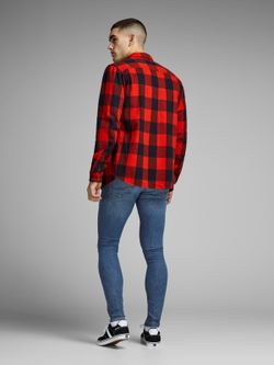 Jack & Jones Blue Denim jeans skinny de 5 bolsos