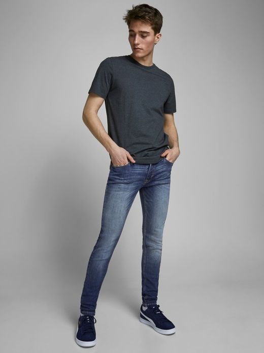Jean skinny 5 poches bleu denim Jack & Jones