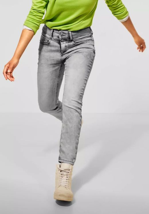 Tejano 5 bolsillos gris desgastado Street One Light Grey Mela