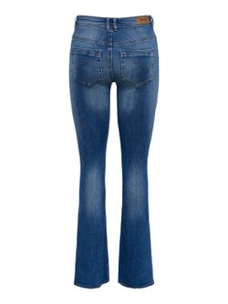 Tejano 5 bolsillos HW acampanado Only Medium Blue