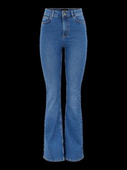 Tejano 5 bolsillos HW acampanado Pieces Medium Blue