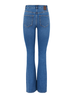Tejano 5 bolsillos HW acampanado Pieces Medium Blue
