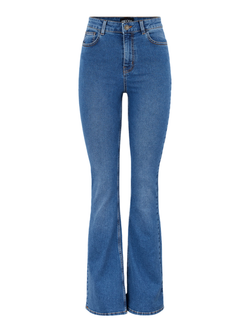 Tejano 5 bolsillos HW acampanado Pieces Medium Blue