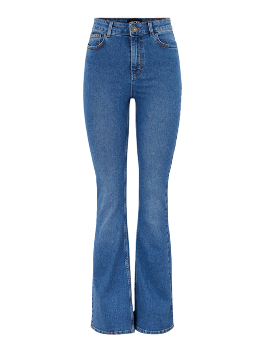 Tejano 5 bolsillos HW acampanado Pieces Medium Blue