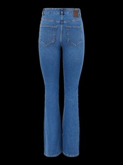 Tejano 5 bolsillos HW acampanado Pieces Medium Blue