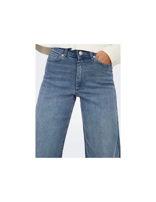 Tejano 5 bolsillos HW ancho Only Blue Grey Denim