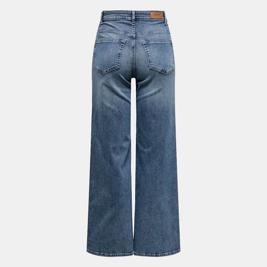 Tejano 5 bolsillos HW ancho Only Blue Grey Denim