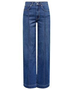 Tejano 5 bolsillos HW con repunte Only Medium Blue