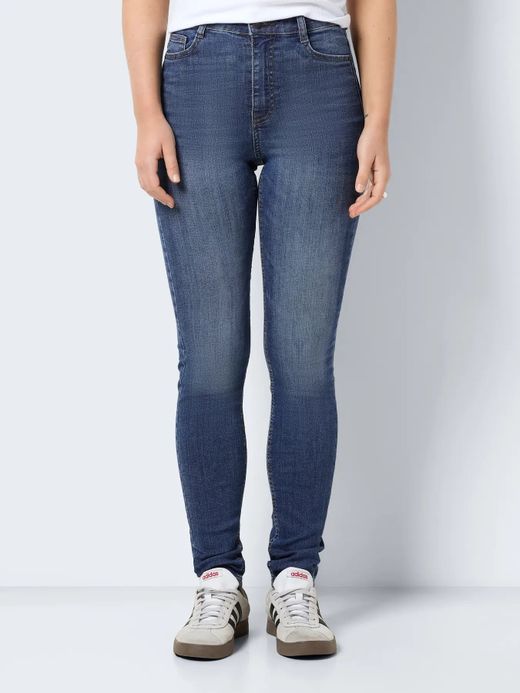 Tejano 5 bolsillos HW super skinny Noisy May Medium Blue