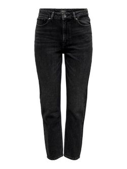 Tejano 5 bolsillos HW tobillero Only Black Denim