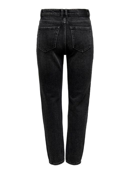 Tejano 5 bolsillos HW tobillero Only Black Denim