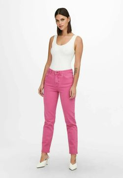 Tejano 5 bolsillos HW tobillero Only Peach Whip