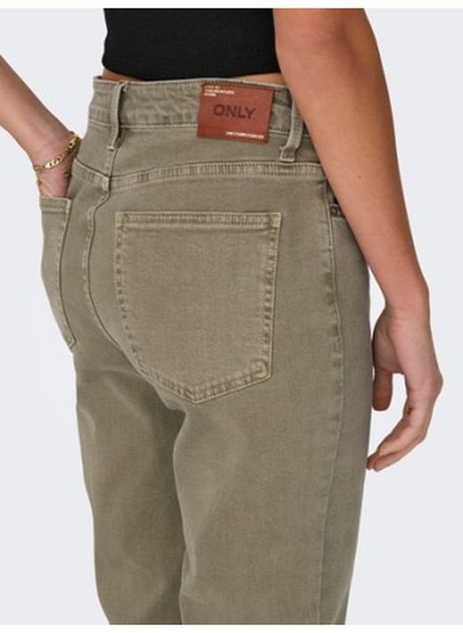 Tejano 5 bolsillos HW tobillero Only True Sand