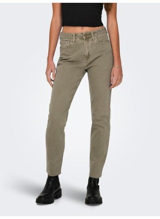 Tejano 5 bolsillos HW tobillero Only True Sand