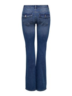 Tejano 5 bolsillos LW acampanado Only Medium Blue