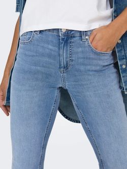 Tejano 5 bolsillos MW con bolsillos con tapeta Only Medium Blue