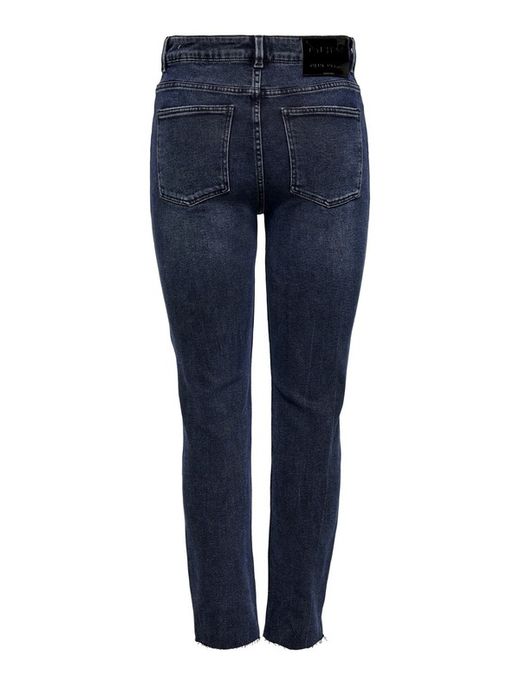 Tejano 5 bolsillos oscuro mom fit Only Blue Black