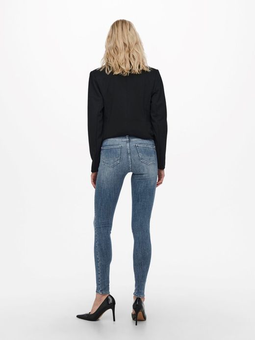 Tejano 5 bolsillos push up desgastado Only Medium Blue