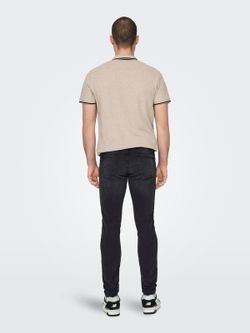 Tejano 5 bolsillos skinny Only & Sons Black Denim