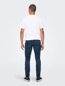Tejano 5 bolsillos slim Only & Sons Dark Blue