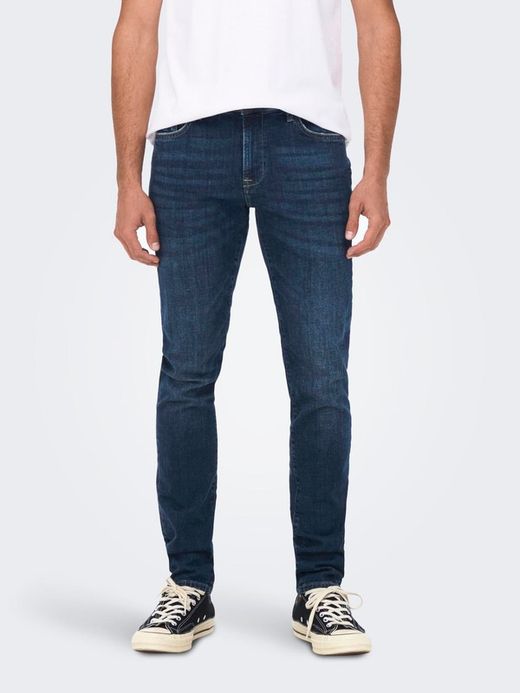 Tejano 5 bolsillos slim Only & Sons Dark Blue