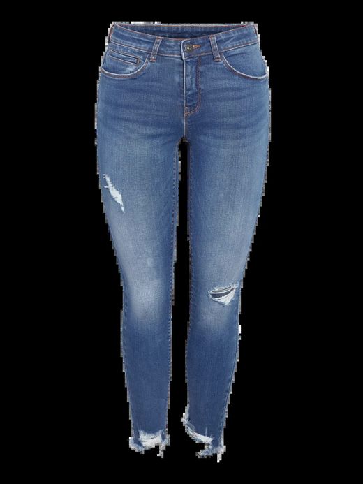 Tejano 5 bolsillos tobillero con rotos Noisy May Dark Blue