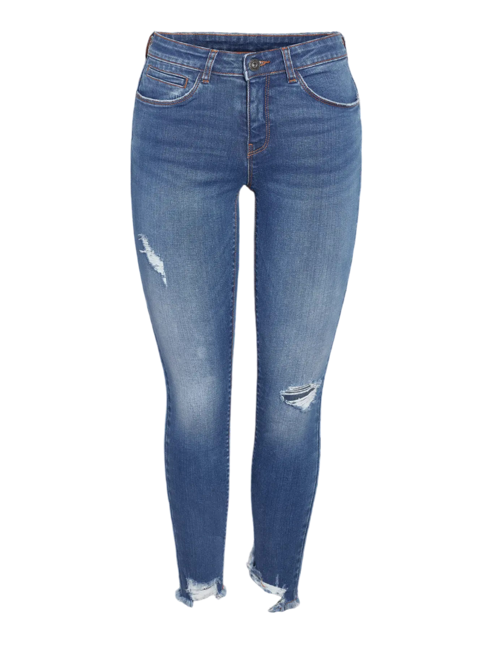 Tejano 5 bolsillos tobillero con rotos Noisy May Dark Blue 25