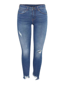 Tejano 5 bolsillos tobillero con rotos Noisy May Dark Blue