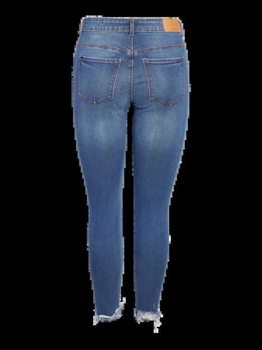 Tejano 5 bolsillos tobillero con rotos Noisy May Dark Blue