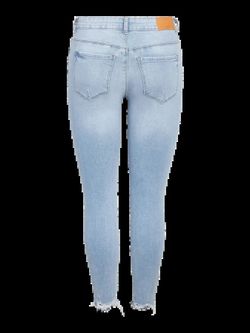 Tejano 5 bolsillos tobillero con rotos Noisy May Light Blue Den